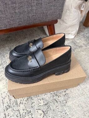 Coach Women’s Black Ruthie Platform Loafers NWT